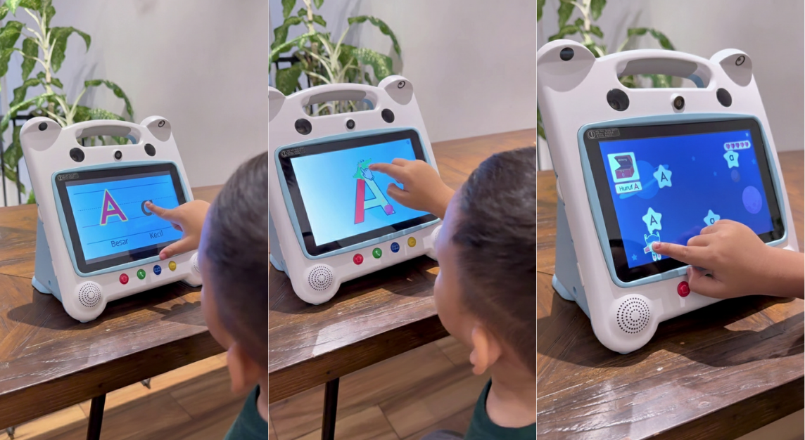 Belajar membaca bersama Wink.