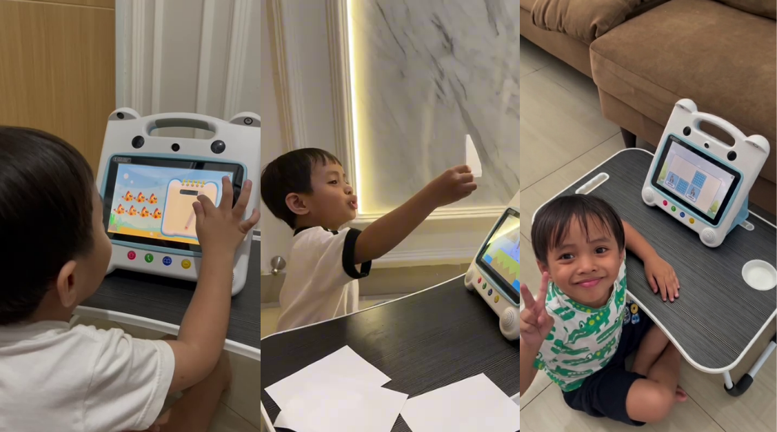 Anak belajar dengan menyenangkan.