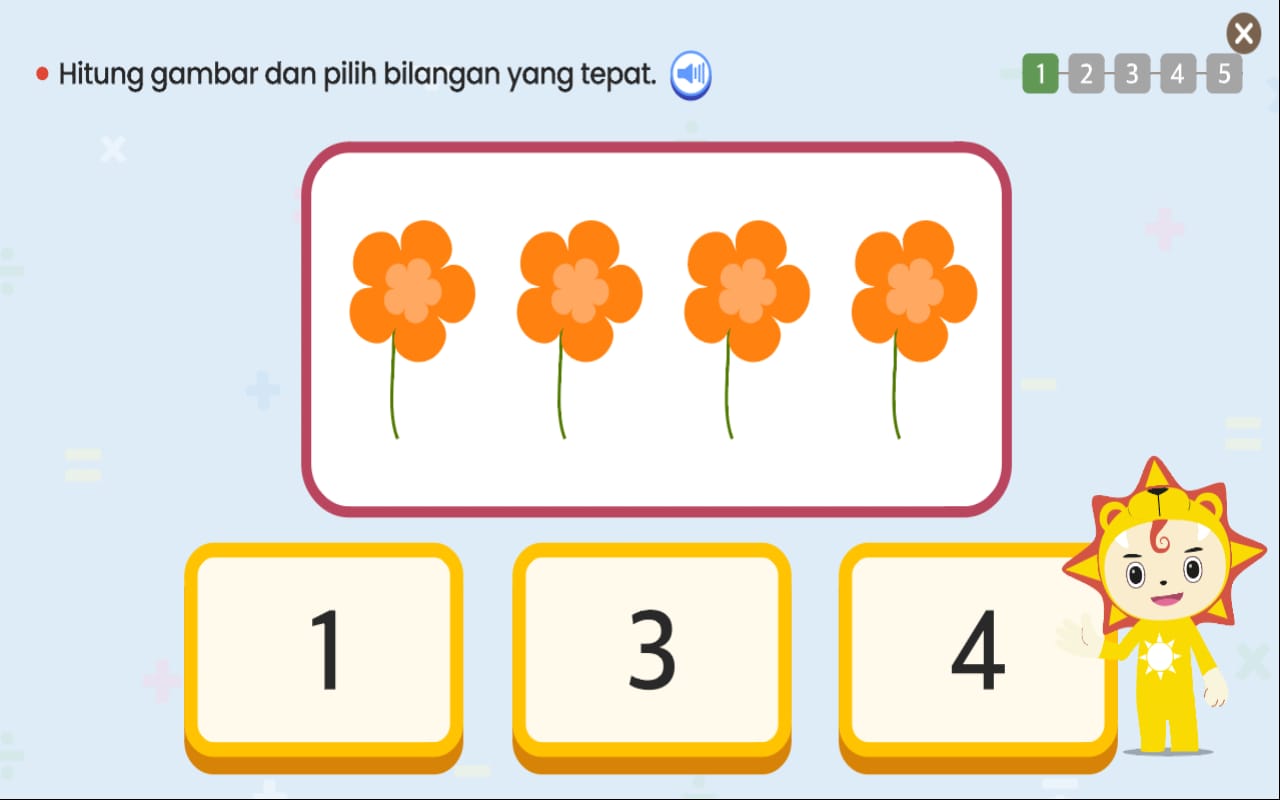 Wink Smart Learning Screenshot Materi Belajar Berhitung
