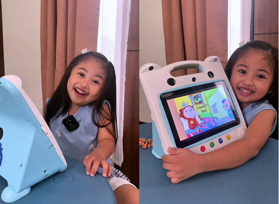 Anak senang belajar bersama Wink.